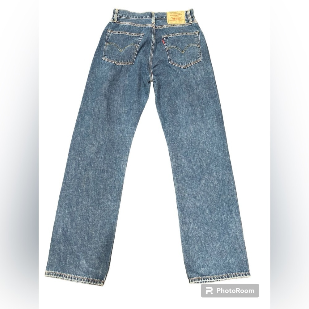 LEVI’S 1950'S 701* WOMEN'S JEANS selvedge Worn In Blue -Medium Wash size 28 - Picture 3 of 10
